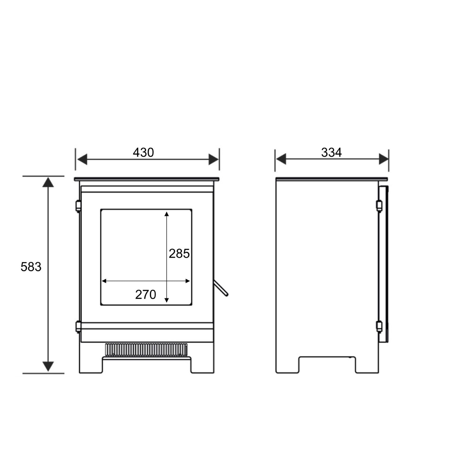 Electristove XD Glass 1 Electric Stove