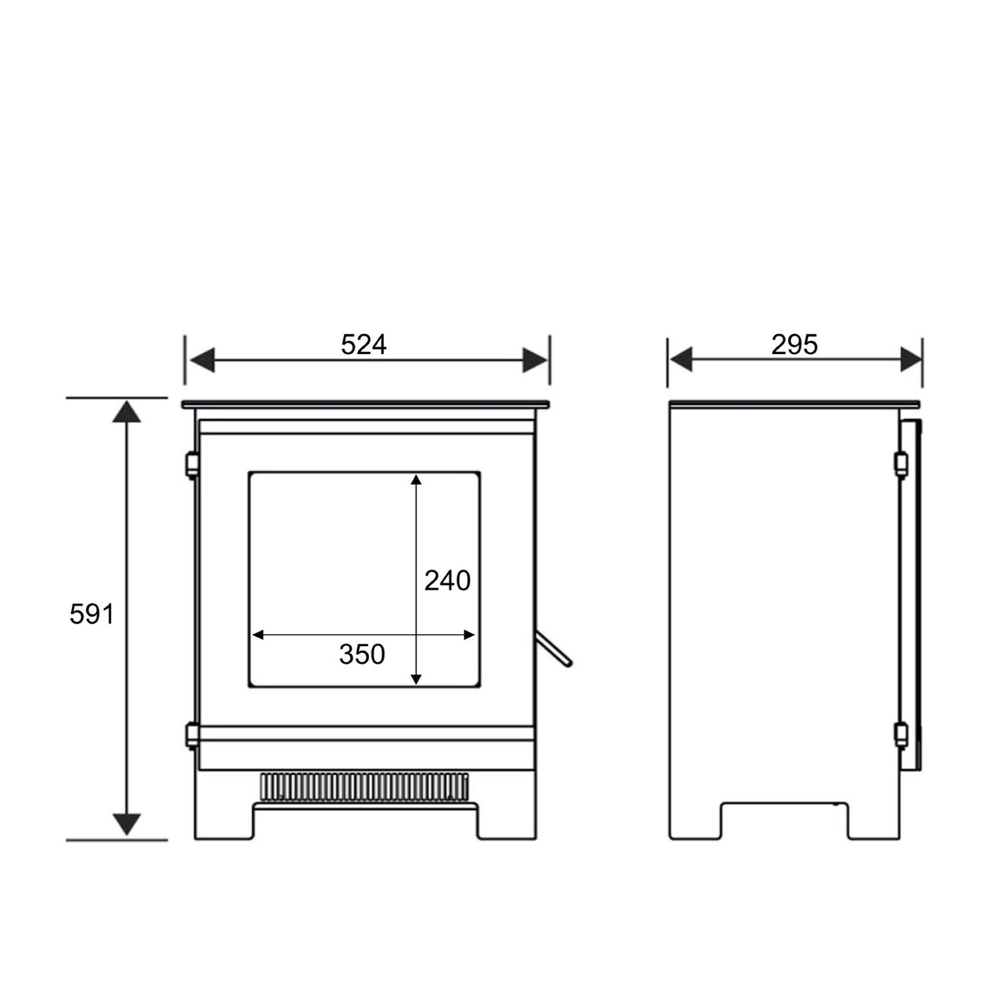 Electristove XD Glass 2 Electric Stove