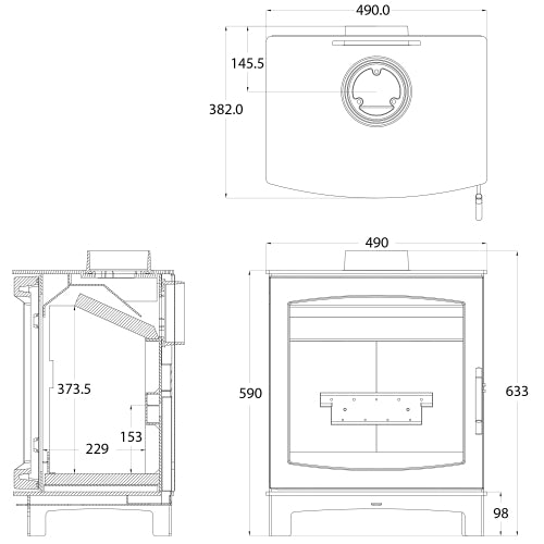Large Tinderbox Wood Burning Stove