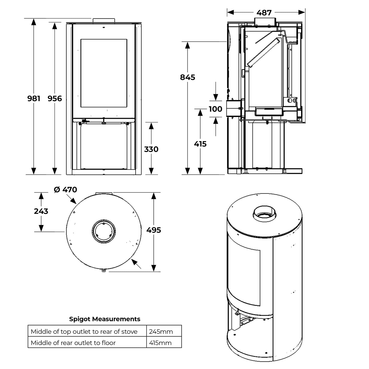 Rondo Wood Burning Stove