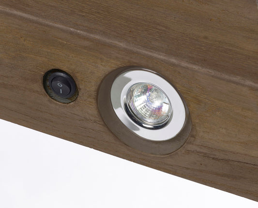 Dark Geocast Oak Beam with Lights