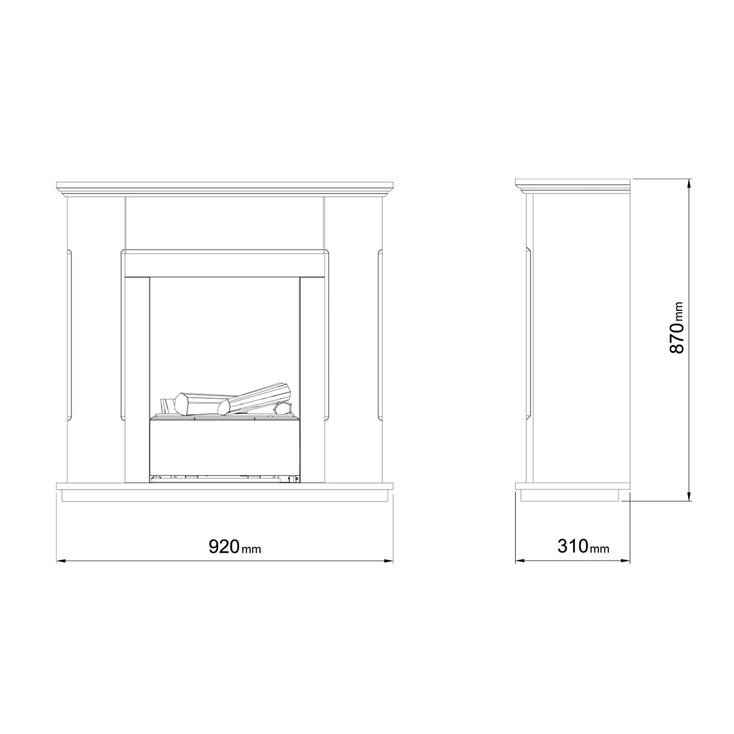 Dimplex Burnham Suite