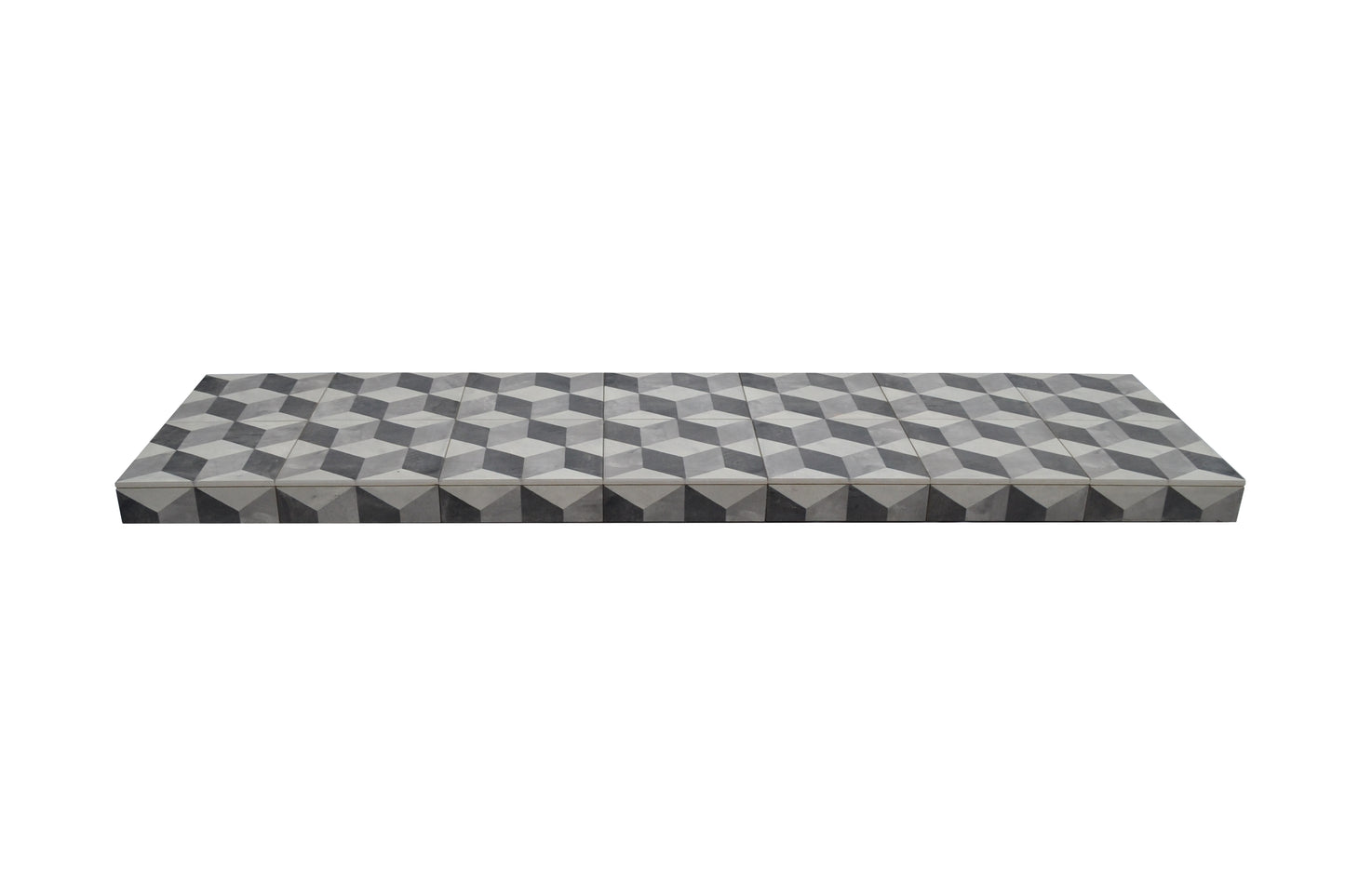 Fireplace Hearth - Cube Tiled