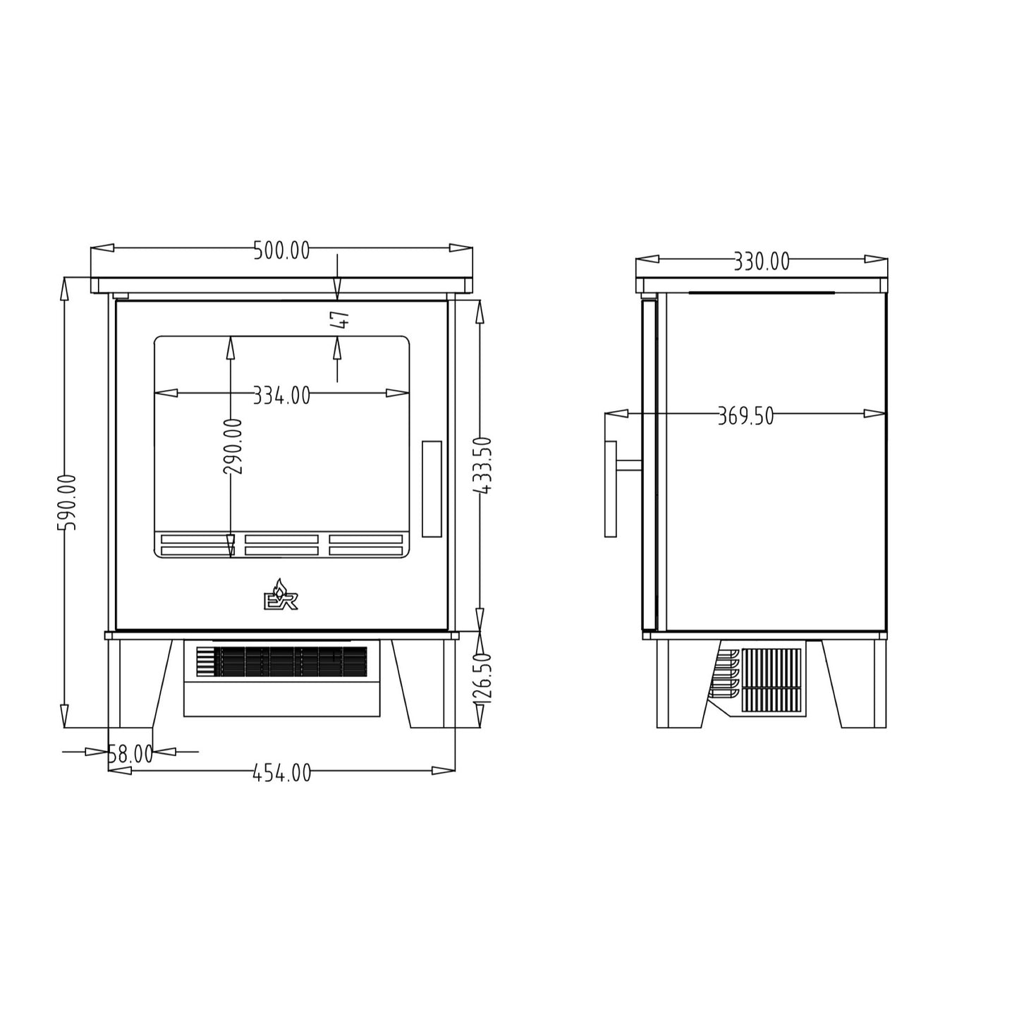 Electristove VR Straford Electric Stove