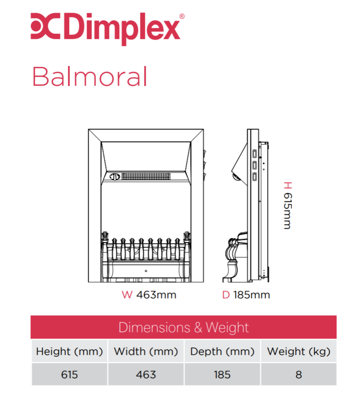 Dimplex Balmoral Ecolite
