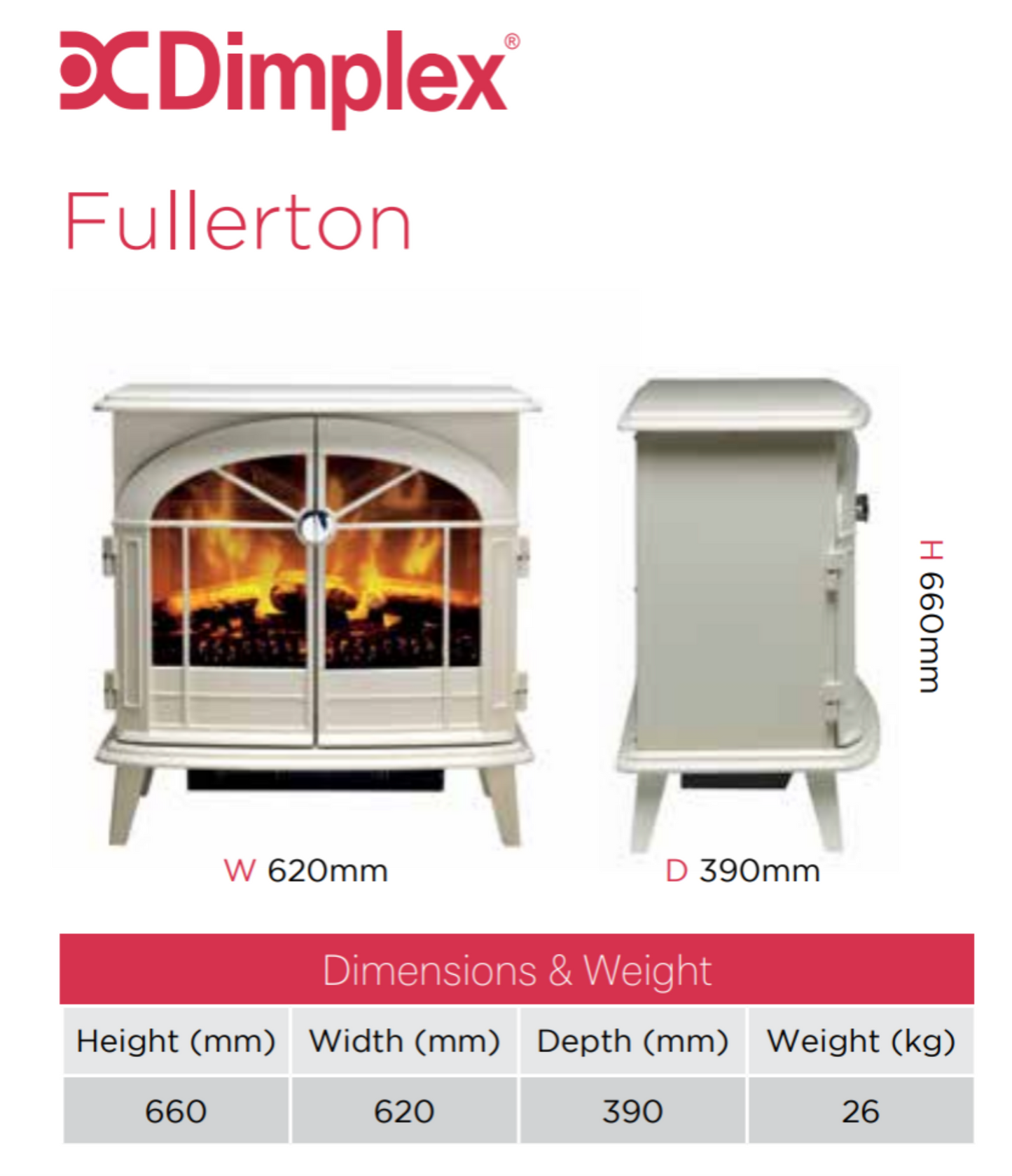 Dimplex Fullerton Optiflame
