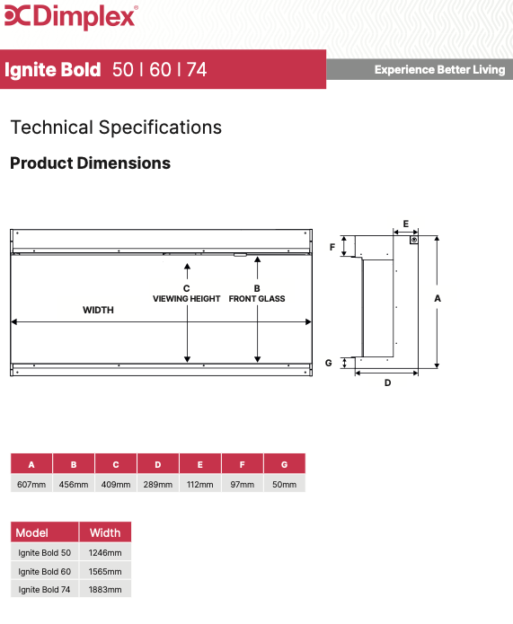 Dimplex Ignite Bold 50