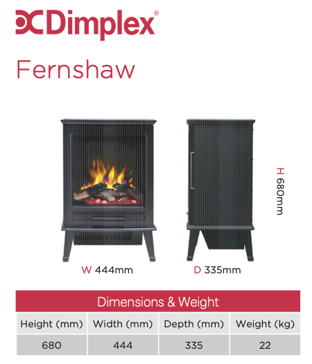 Dimplex Fernshaw Optiflame Electric Stove
