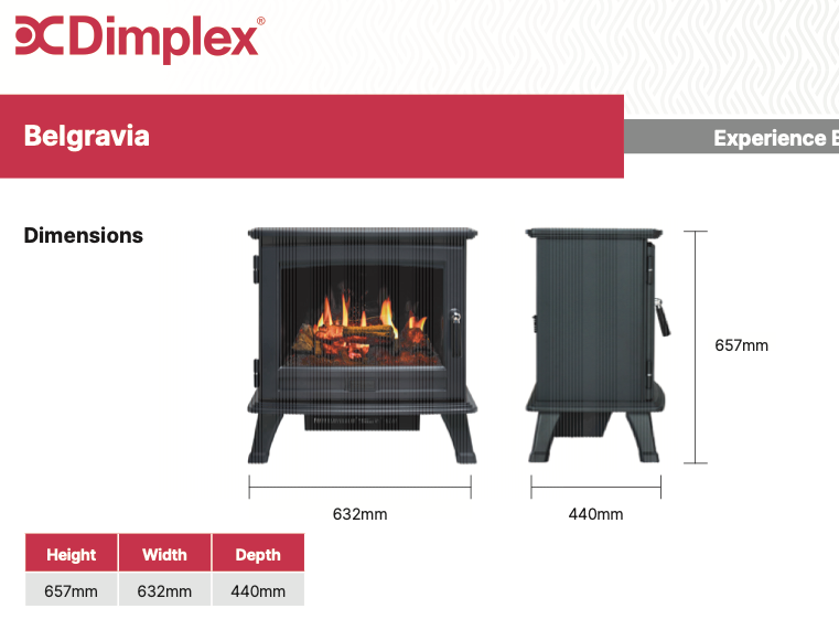 Dimplex Belgravia Electric Stove