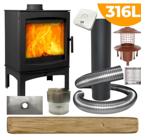 Tall Tinderbox Wood Burning Stove