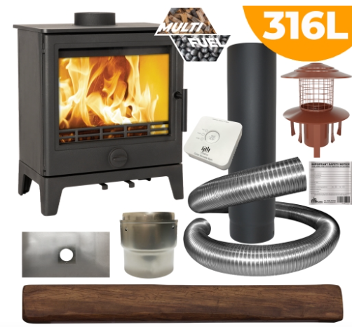 Derwent Large Multifuel Stove