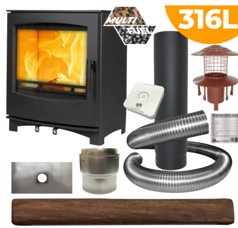 Tinderbox Large Multifuel Stove