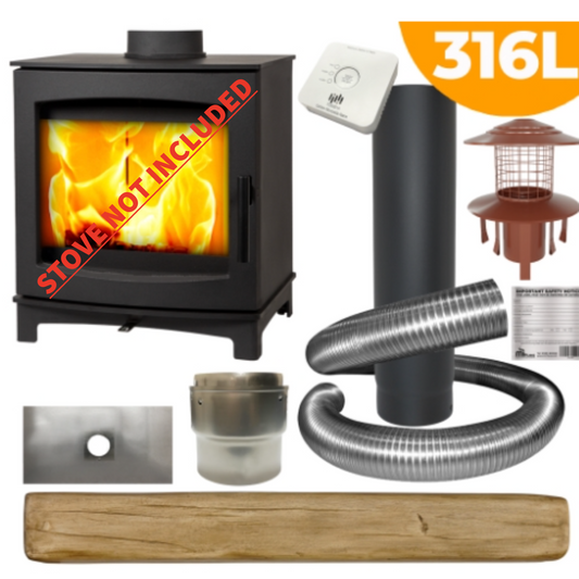 Flue Liner Pack with Light Beam