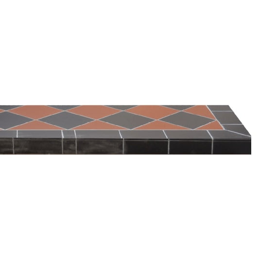 Fireplace Hearth - Diamond Quarry Black/Red