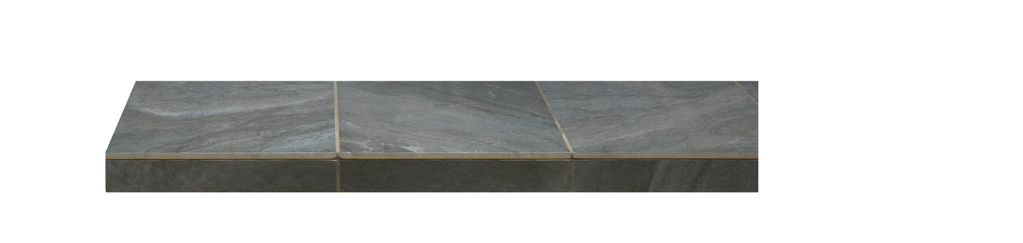 Fireplace Hearth - Graphite/Charcoal Slate Tile
