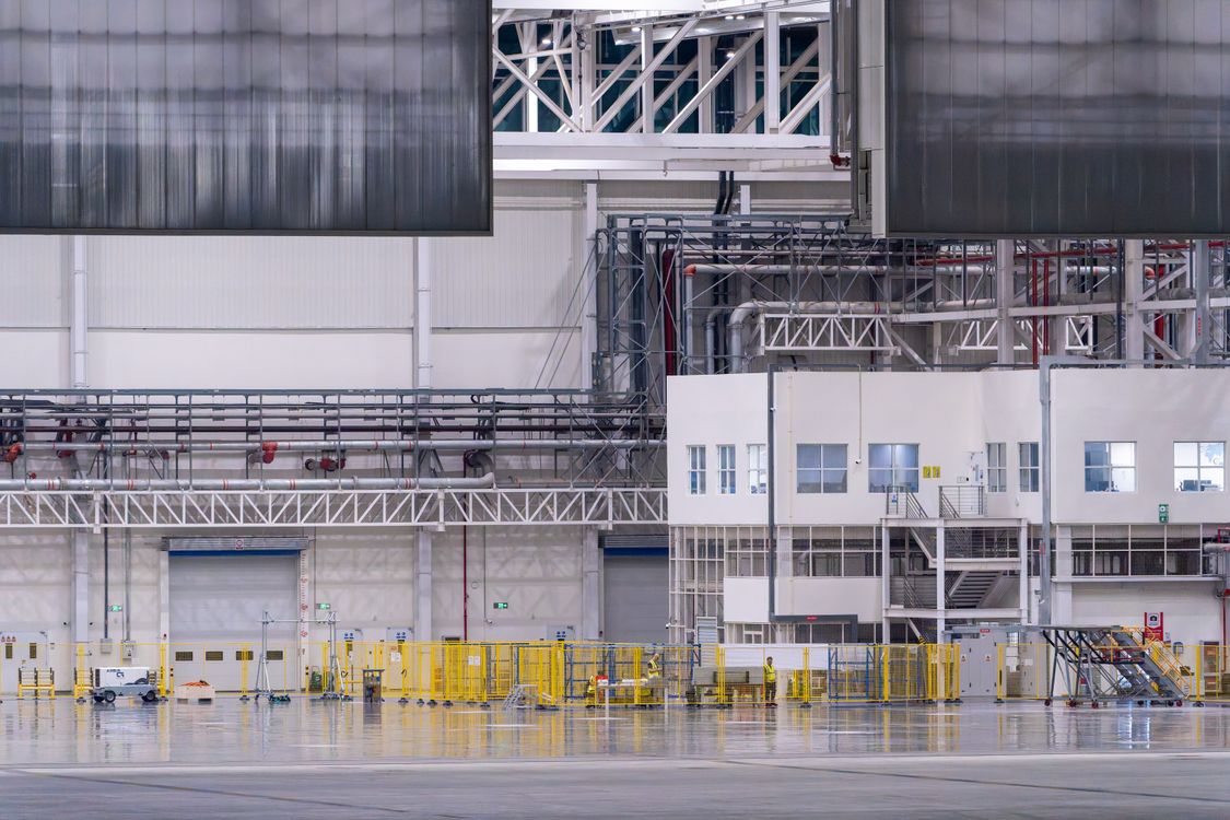 A modern manufacturing workshop, shown as contextual imagery