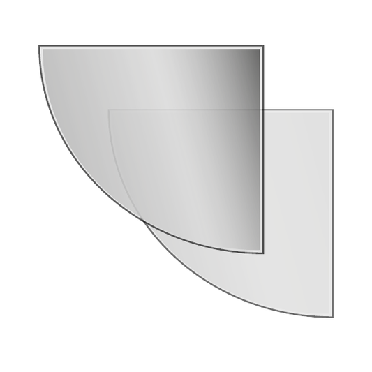 Fireplace Hearth - Quadrant Glass