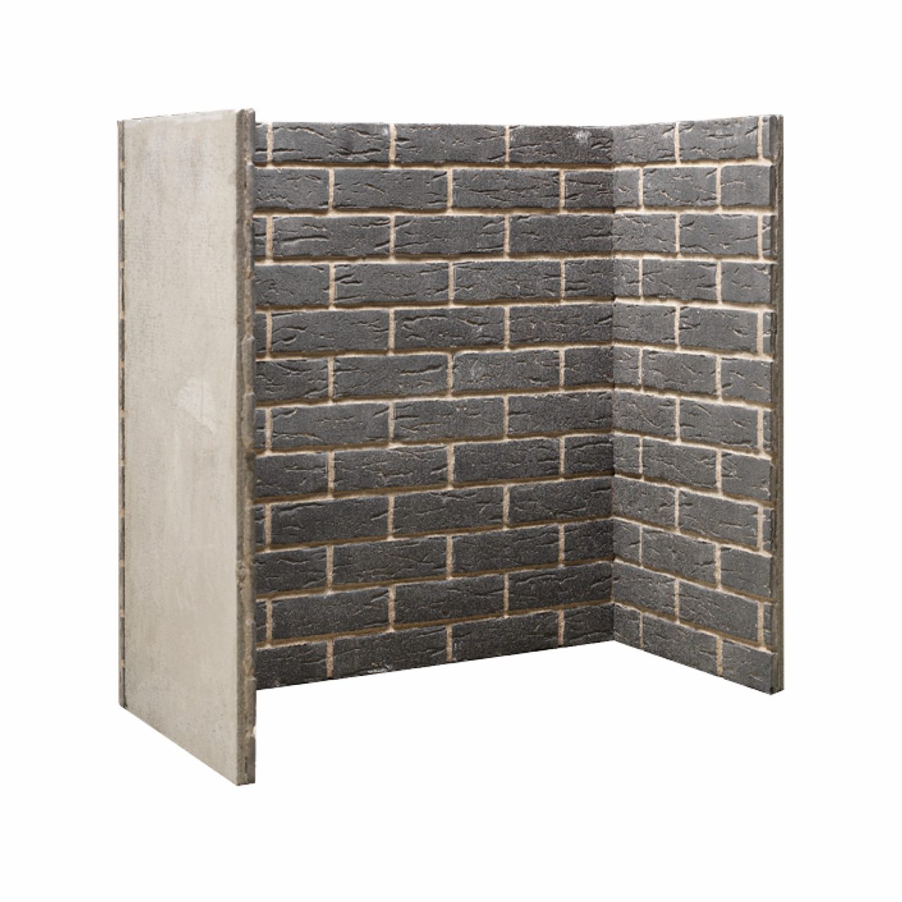 Fireplace Chamber - Rustic Grey Brick Chamber